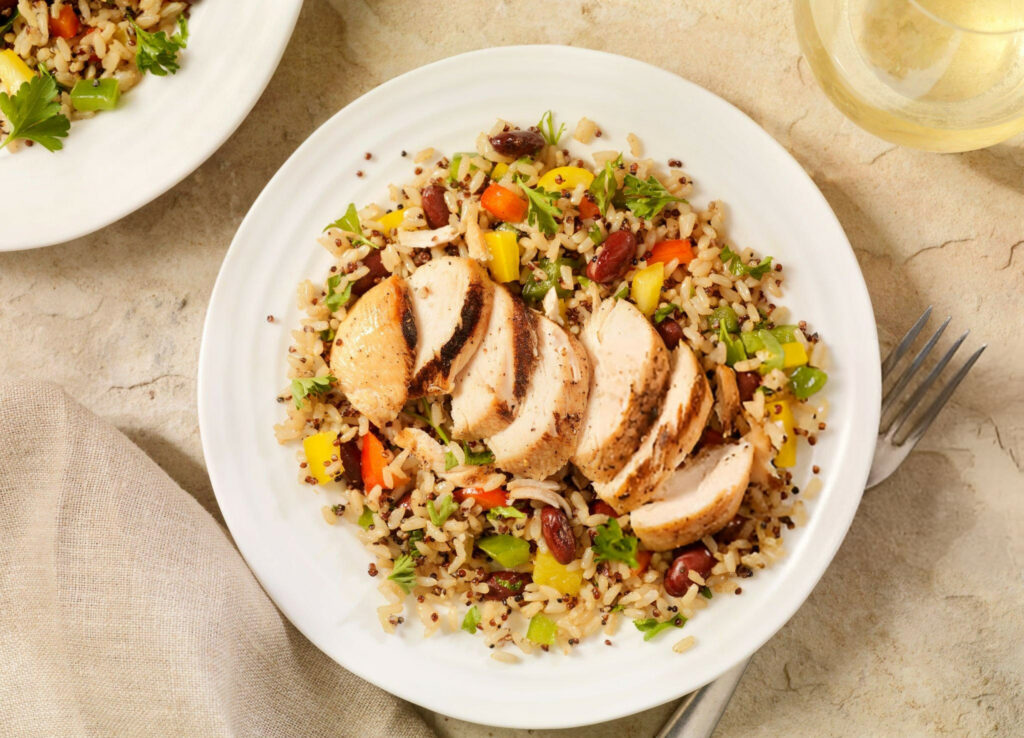 Quinoa and Brown Rice Chicken Salad Recipe