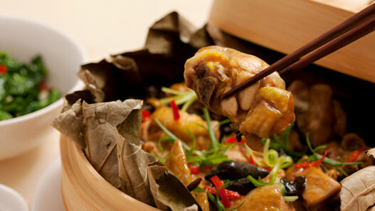 Lotus Leaf Steamed Chicken Recipe