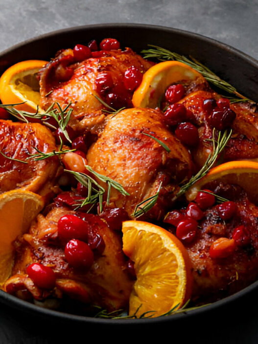 Orange Cranberry Roasted Chicken Recipe