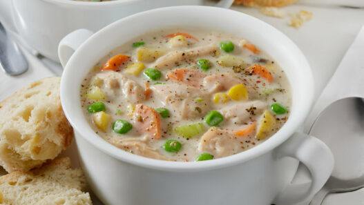 Creamy Leftove Chicken Soup Recipe