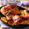 Grilled Glazed Chicken Legs with Lavender Honey and Lemon Recipe