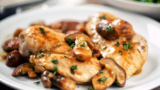 Grilled Chicken Breast with Mushrooms Recipe