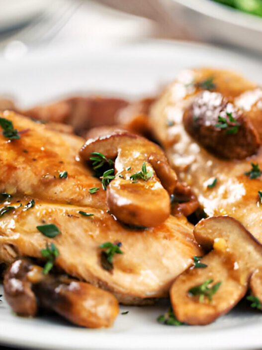 Grilled Chicken Breast with Mushrooms Recipe