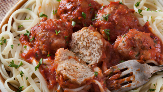 Linguine with Turkey Meatballs Recipe