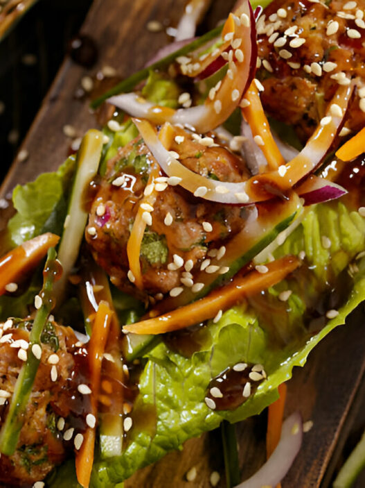 Meatball Lettuce Wraps Recipe