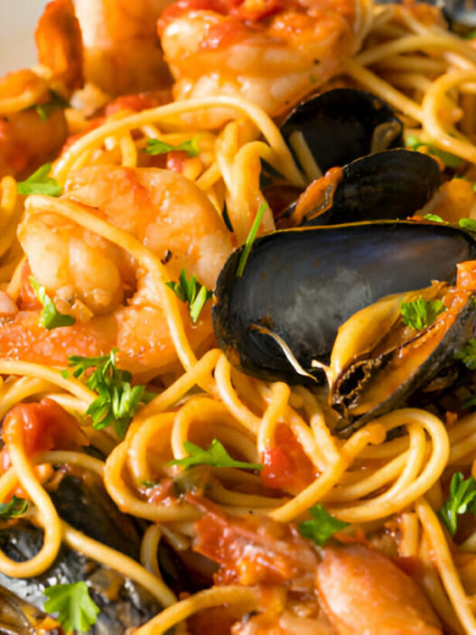 Shrimp and Mussels Pasta Recipe