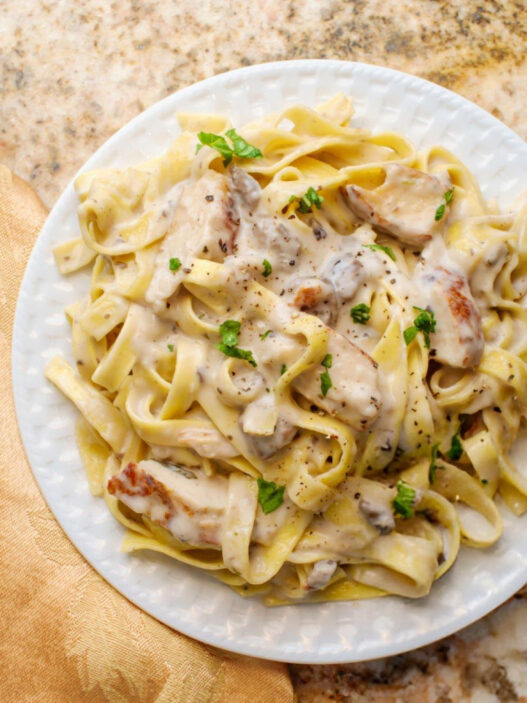Chicken with Buttered Noodles Recipe
