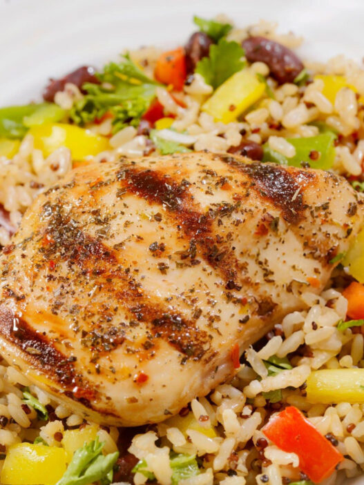 Quinoa and Brown Rice Chicken Salad Recipe