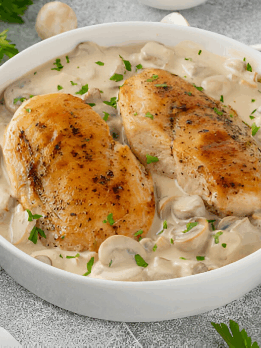 Chicken Breast in Creamy Mushroom Recipe