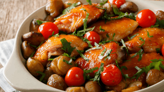 Chicken with Walnuts and Chestnuts Recipe