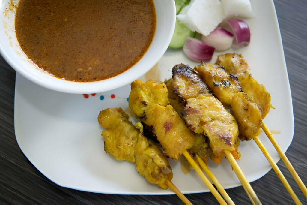 Chicken Satay with Peanut Sauce Recipe