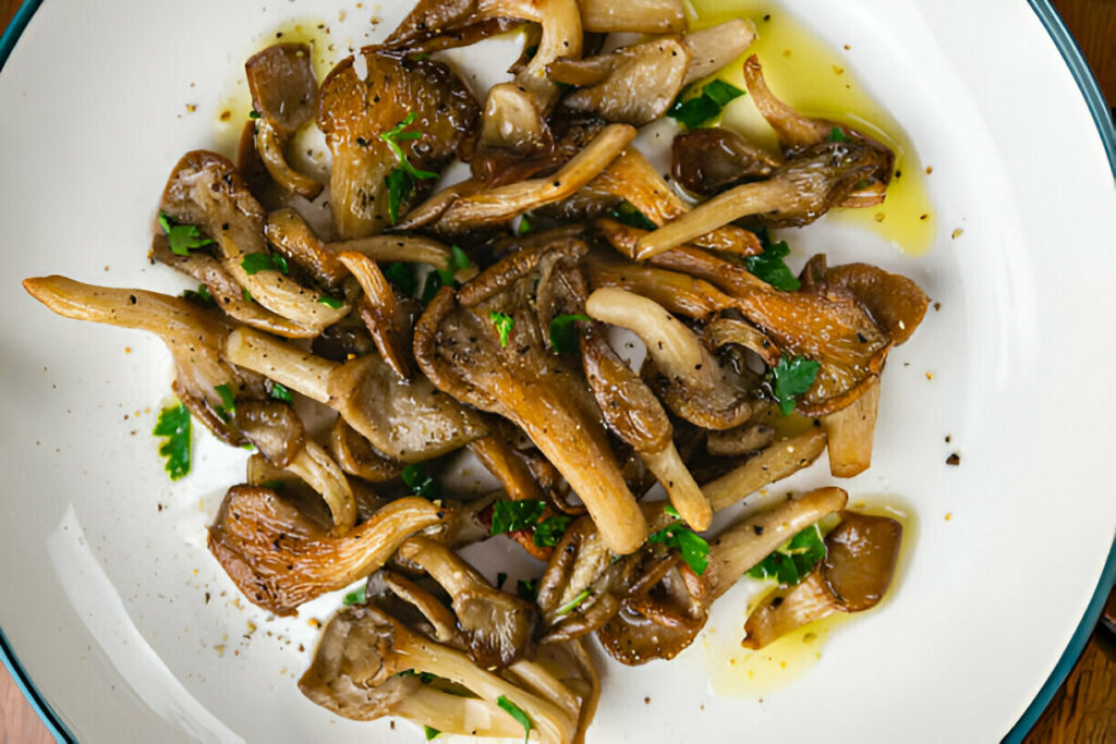 Garlic Butter Oyster Mushrooms Recipe