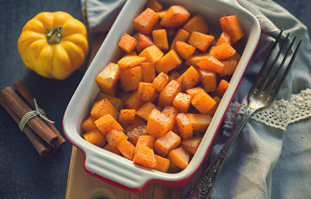 Roasted Cinnamon Maple Butternut Squash Recipe