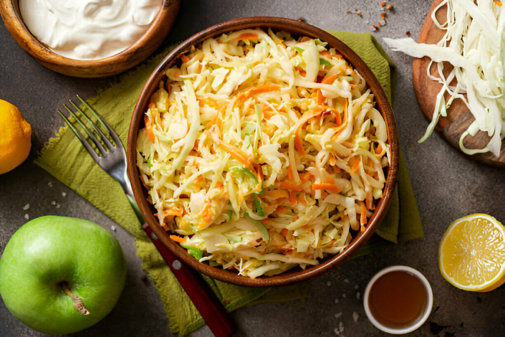 Spicy Creamy Coleslaw Recipe