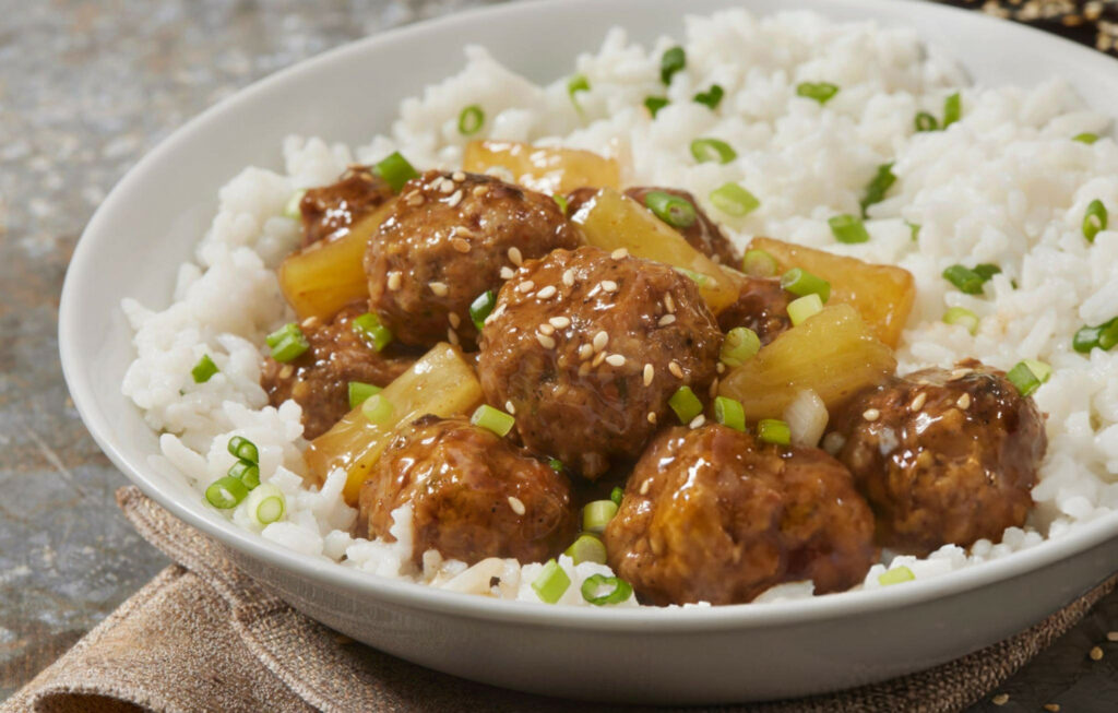 Sweet and Sour Pineapple Meatballs Recipe