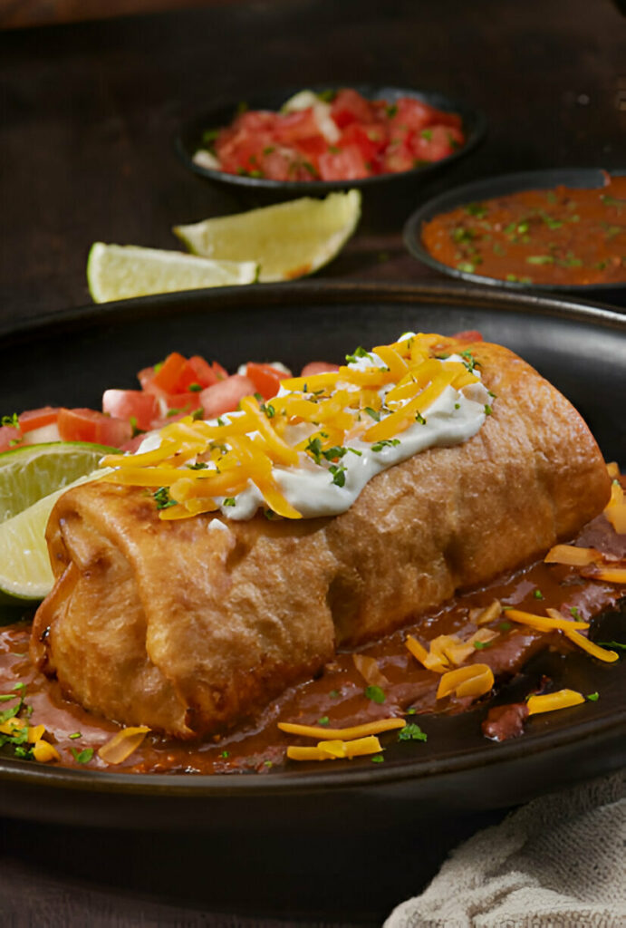 Beef and Cheese Chimichangas Recipe