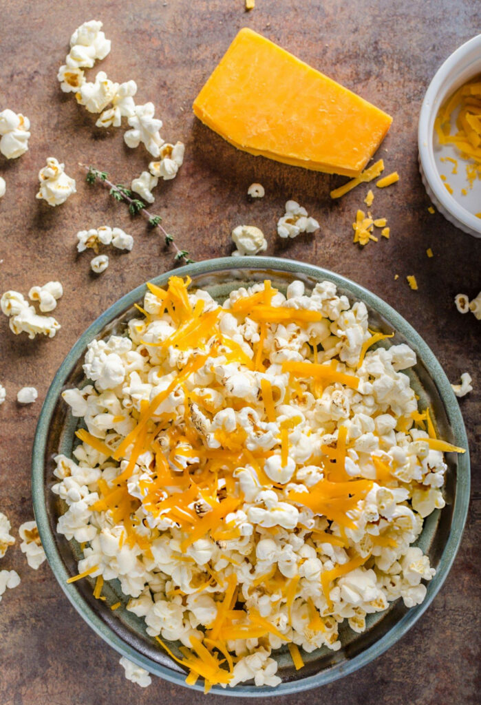 Cheese Popcorn with Garlic Recipe