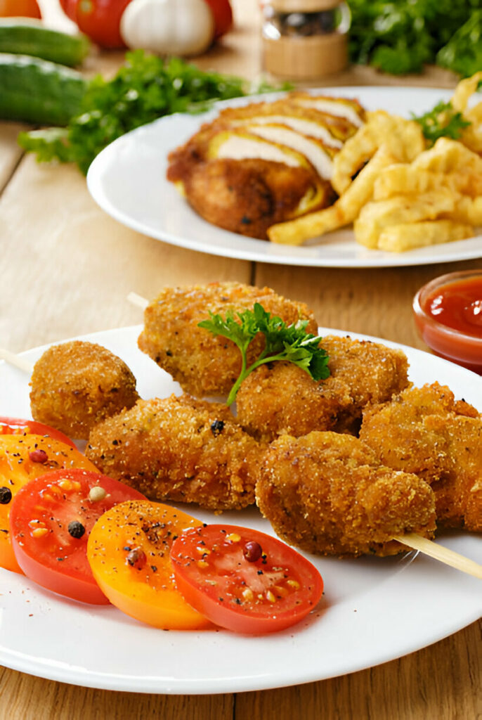 Crispy Chicken Skewers Recipe