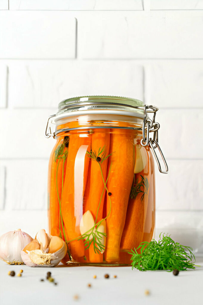 Garlic Pickled Carrots Recipe