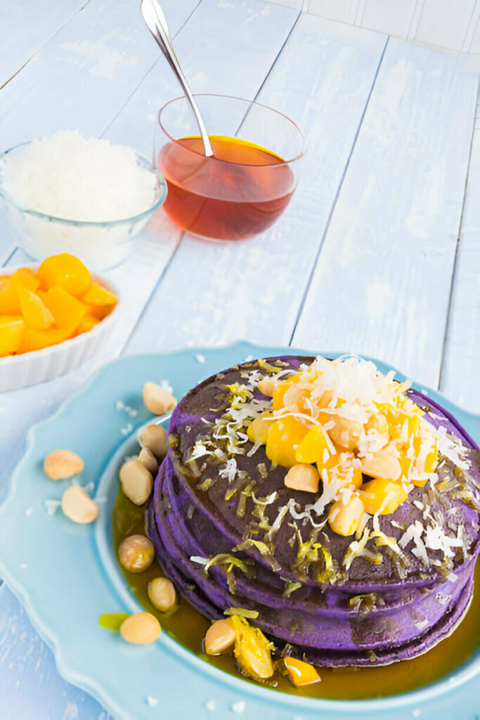 Vegan Ube Pancakes Recipe