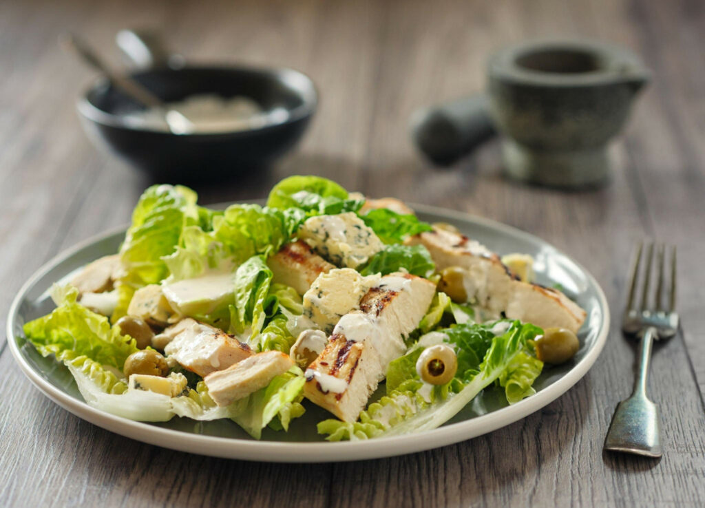 Chicken with Blue Cheese Salad Recipe