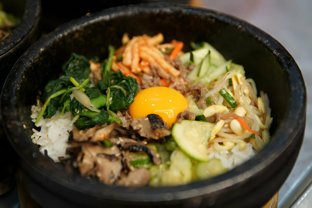Bibimbap with Mushrooms Recipe