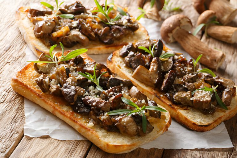 Pumpkin Mushroom Bruschetta Recipe