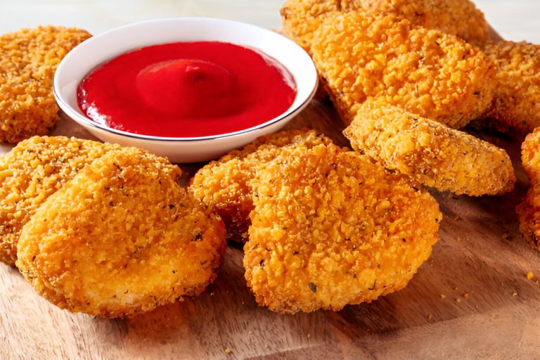 Fried crispy chicken nuggets Recipe
