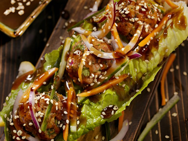 Meatball Lettuce Wraps Recipe